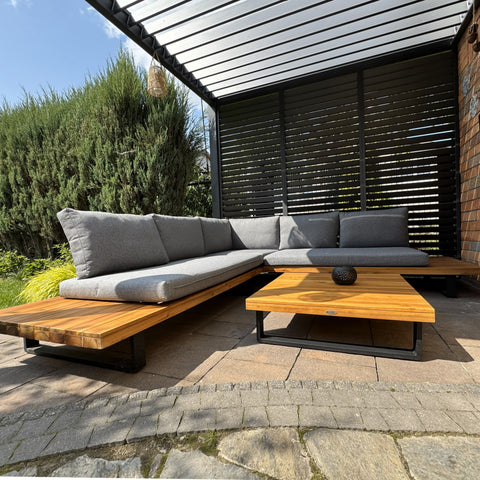 Bjorkka Gartenlounge-Set "LOARA CAFFE" Akazienholz Teak-Design von Bjorkka bei coso-home