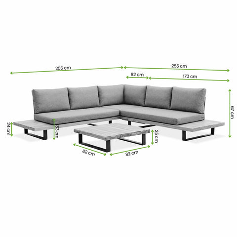 Bjorkka Gartenlounge-Set "LOARA CAFFE" Akazienholz Teak-Design von Bjorkka bei coso-home