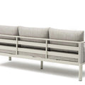 Bjorkka Gartenlounge-Set GENEVA PREMIUM Aluminium mit Rope Geflecht & Sinterstein-Tisch, Melange Grau