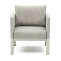 Bjorkka Gartenlounge-Set GENEVA PREMIUM Aluminium mit Rope Geflecht & Sinterstein-Tisch, Melange Grau