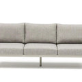 Bjorkka Gartenlounge-Set GENEVA PREMIUM Aluminium mit Rope Geflecht & Sinterstein-Tisch, Melange Grau