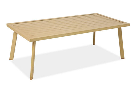 Bjorkka Gartenlounge-Set LOARA CAFFE Holz-Optik Stahl 4-tlg. Skandinavisch