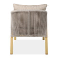 Bjorkka Gartenlounge-Set LOARA CAFFE Holz-Optik Stahl 4-tlg. Skandinavisch