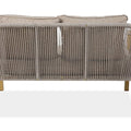 Bjorkka Gartenlounge-Set LOARA CAFFE Holz-Optik Stahl 4-tlg. Skandinavisch