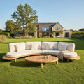 Bjorkka Gartenlounge-Set LUMIA CAFFE Akazienholz Beige 442x96cm