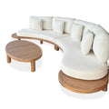 Bjorkka Gartenlounge-Set LUMIA CAFFE Akazienholz Beige 442x96cm