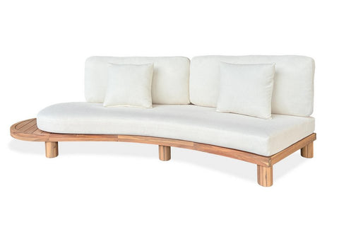 Bjorkka Gartenlounge-Set LUMIA CAFFE Akazienholz Beige 442x96cm