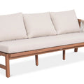 Bjorkka Gartenlounge-Set SKALA CAFFE Akazienholz Ecksofa 265,5x198 cm Beige