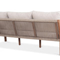Bjorkka Gartenlounge-Set SKALA CAFFE Akazienholz Ecksofa 265,5x198 cm Beige