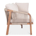 Bjorkka Gartenlounge-Set SKALA CAFFE Akazienholz Ecksofa 265,5x198 cm Beige