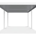 Gutroof Pergola "Deluxe" 3,6x7,2m - elektrisches Lamellendach, LED, Aluminium, Weiß von Gutroof bei coso-home
