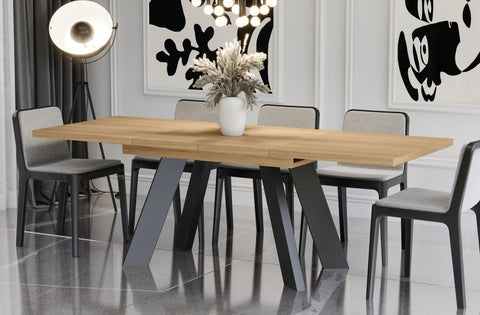 Ausziehbarer Esstisch "Como" 130-210cm (Eiche Natur) von Endo-Möbel bei coso-home