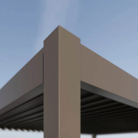 Gutroof Elektrische Pergola DELUXE PRO AUTOMATIC 3x4m LED Aluminium Taupe