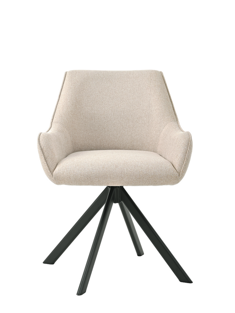 Essgruppe Dunaj - Eiche Cremona mit 14 Stühlen in Leinen Beige für 14 Personen