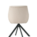 Essgruppe Appia White - Eiche Craft Gold mit 8 Stühlen in Leinen Beige für 8 Personen