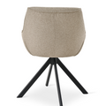 Essgruppe Lara White - Eiche Stirling mit 6 Stühlen in Leinen Greige für 6 Personen
