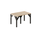 Essgruppe Dunaj - Eiche Cremona mit 14 Stühlen in Chenille Dunkelblau für 14 Personen