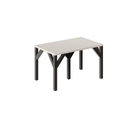 Essgruppe Dunaj - Kaschmir-Beige mit 10 Stühlen in Kunstleder Braun für 10 Personen