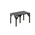 Essgruppe Dunaj - Beton Dunkel mit 10 Stühlen in Samt Hellgrau für 10 Personen