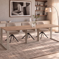 Ausziehbarer Esstisch Borys 130-210 x 80 cm für 4 6 8 Personen, Eiche Craft Gold, Kufengestell Kaschmir matt, Bild 1
