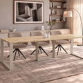 Ausziehbarer Esstisch Borys 130-210 x 80 cm für 4 6 8 Personen, Eiche Artisan, Kufengestell Kaschmir matt, Bild 1