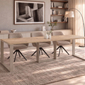 Ausziehbarer Esstisch Borys 130-210 x 80 cm für 4 6 8 Personen, Eiche Evoke, Kufengestell Kaschmir matt, Bild 1