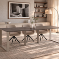 Ausziehbarer Esstisch Borys 130-250 x 80 cm für 4 6 8 10 Personen, Beton Dunkel, Kufengestell Kaschmir matt, Bild 1