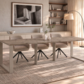 Ausziehbarer Esstisch Borys Max 130-250 x 85 cm für 4 6 8 10 Personen, Eiche Wotan, Kufengestell Kaschmir matt, Bild 1