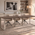 Ausziehbarer Esstisch Borys 130-250 x 80 cm für 4 6 8 10 Personen, Eiche Stirling, Kufengestell Kaschmir matt, Bild 1
