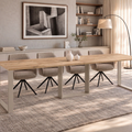 Ausziehbarer Esstisch Borys 130-290 x 80 cm für 4 6 8 10 12 Personen, Eiche Evoke, Kufengestell Kaschmir matt, Bild 1