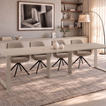 Ausziehbarer Esstisch Borys 130-290 x 80 cm für 4 6 8 10 12 Personen, Kaschmir, Kufengestell Kaschmir matt, Bild 1