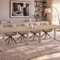 Ausziehbarer Esstisch Borys Bis 130-310 x 90 cm für 4 6 8 10 12 Personen, Eiche Cremona, Kufengestell Kaschmir matt, Bild 1