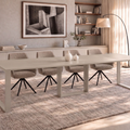 Ausziehbarer Esstisch Borys Bis 130-310 x 90 cm für 4 6 8 10 12 Personen, Kaschmir, Kufengestell Kaschmir matt, Bild 1