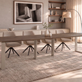 Ausziehbarer Esstisch Borys Max 130-330 x 85 cm für 4 6 8 10 12 14 Personen, Eiche Stirling, Kufengestell Kaschmir matt, Bild 1