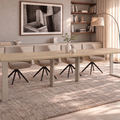 Ausziehbarer Esstisch Borys Max 130-330 x 85 cm für 4 6 8 10 12 14 Personen, Eiche Cremona, Kufengestell Kaschmir matt, Bild 1