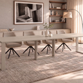 Ausziehbarer Esstisch Borys Max 130-330 x 85 cm für 4 6 8 10 12 14 Personen, Kaschmir, Kufengestell Kaschmir matt, Bild 1