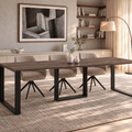 Ausziehbarer Esstisch Borys Max 130-250 x 85 cm für 4 6 8 10 Personen, Eiche Stirling, Kufengestell Schwarz, Bild 1