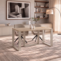 Ausziehbarer Esstisch Borys 130-330 x 80 cm für 4 6 8 10 12 14 Personen, Eiche Cremona, Kufengestell Kaschmir matt, Bild 2