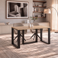 Ausziehbarer Esstisch Borys 130-290 x 80 cm für 4 6 8 10 12 Personen, Eiche Evoke, Kufengestell Schwarz, Bild 2