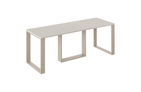 Ausziehbarer Esstisch Borys 130-210 x 80 cm für 4 6 8 Personen, Kaschmir, Kufengestell Kaschmir matt, Bild 3