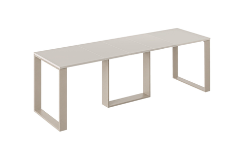 Ausziehbarer Esstisch Borys Max 130-250 x 85 cm für 4 6 8 10 Personen, Kaschmir, Kufengestell Kaschmir matt, Bild 3