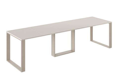 Ausziehbarer Esstisch Borys Bis 130-310 x 90 cm für 4 6 8 10 12 Personen, Kaschmir, Kufengestell Kaschmir matt, Bild 3
