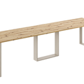 Ausziehbarer Esstisch Borys Max 130-330 x 85 cm für 4 6 8 10 12 14 Personen, Eiche Artisan, Kufengestell Kaschmir matt, Bild 3