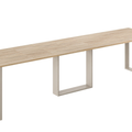 Ausziehbarer Esstisch Borys Max 130-330 x 85 cm für 4 6 8 10 12 14 Personen, Eiche Cremona, Kufengestell Kaschmir matt, Bild 3