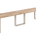 Ausziehbarer Esstisch Borys Max 130-330 x 85 cm für 4 6 8 10 12 14 Personen, Eiche Evoke, Kufengestell Kaschmir matt, Bild 3