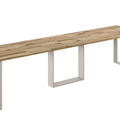 Ausziehbarer Esstisch Borys Max 130-330 x 85 cm für 4 6 8 10 12 14 Personen, Eiche Wotan, Kufengestell Kaschmir matt, Bild 3