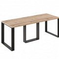 Ausziehbarer Esstisch Borys 130-210 x 80 cm für 4 6 8 Personen, Eiche Evoke, Kufengestell Schwarz, Bild 3