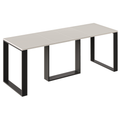 Ausziehbarer Esstisch Borys 130-210 x 80 cm für 4 6 8 Personen, Kaschmir, Kufengestell Schwarz, Bild 3