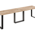 Ausziehbarer Esstisch Borys 130-290 x 80 cm für 4 6 8 10 12 Personen, Eiche Evoke, Kufengestell Schwarz, Bild 3
