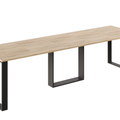 Ausziehbarer Esstisch Borys Bis 130-310 x 90 cm für 4 6 8 10 12 Personen, Eiche Cremona, Kufengestell Schwarz, Bild 3
